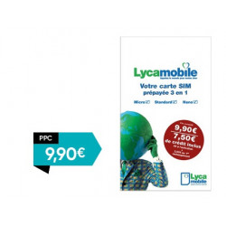 Carte Sim Lyca Mobile PPC 9,90