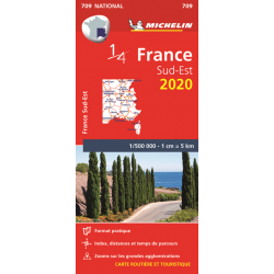 Carte Michelin 1/4 France...