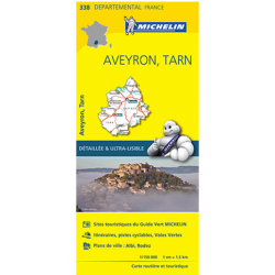 Carte Michelin Aveyron Tarn