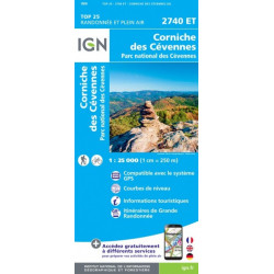 Carte IGN TOP 25 Corniche...