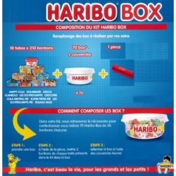 Kit Haribo box 10 tubos PPC...
