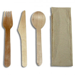 Kit 4 Couverts bois...