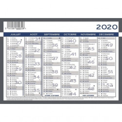Calendrier 2 couleurs 55x38 cm