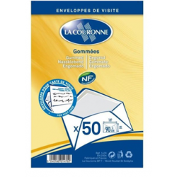 Enveloppes visites pqt 50