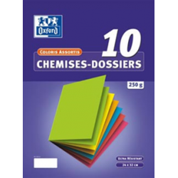 Chemise cartonnée par 10