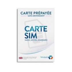 Carte SIM Bouygues PPC 9.90