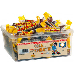 Tubo Haribo Roulettes Cola x45