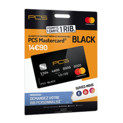 Carte PCS BLACK PPC 14,90