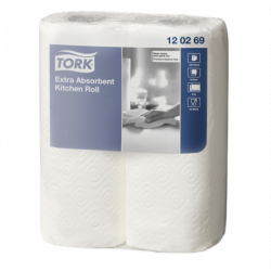 Rouleau Essuie Tout Blanc x 2