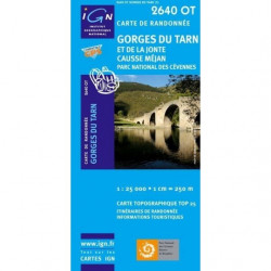Carte IGN TOP 25 Gorges du...
