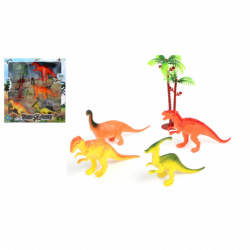 Boite 4 dinos 13 cm +...