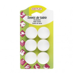 Blister 6 balles ping pong