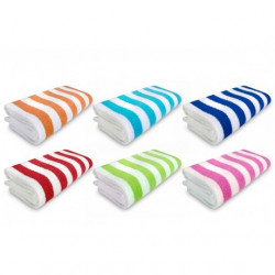 Serviette éponge rayure...