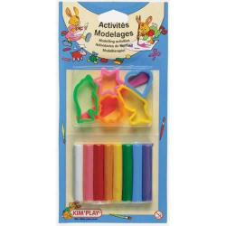 Pâte à modeler x8 + moule...